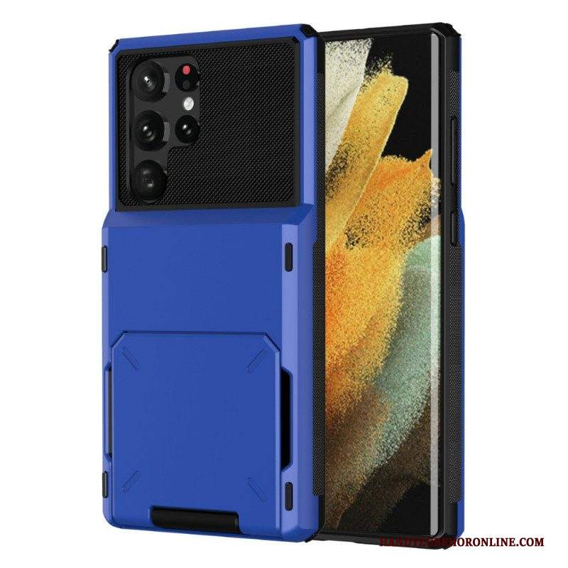 Cover Samsung Galaxy S22 Ultra 5G Portacarte Stile Flip