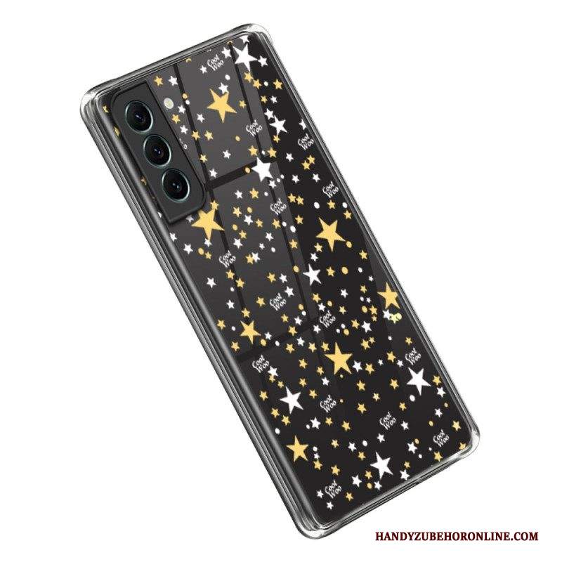 Cover Samsung Galaxy S23 5G Stelle / Cuori Trasparenti