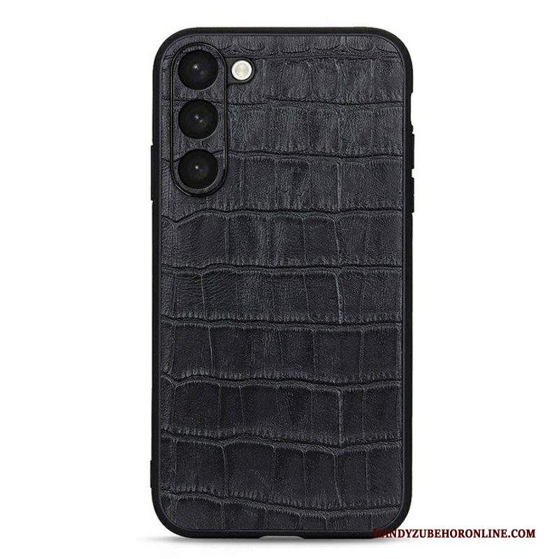 Cover Samsung Galaxy S23 5G Vera Pelle Stile Coccodrillo