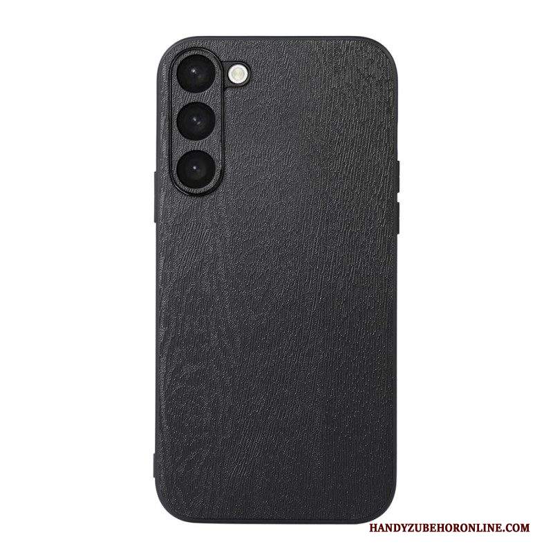 Cover Samsung Galaxy S23 Plus 5G Stile Pelle Effetto Legno