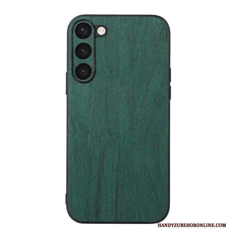 Cover Samsung Galaxy S23 Plus 5G Stile Pelle Effetto Legno