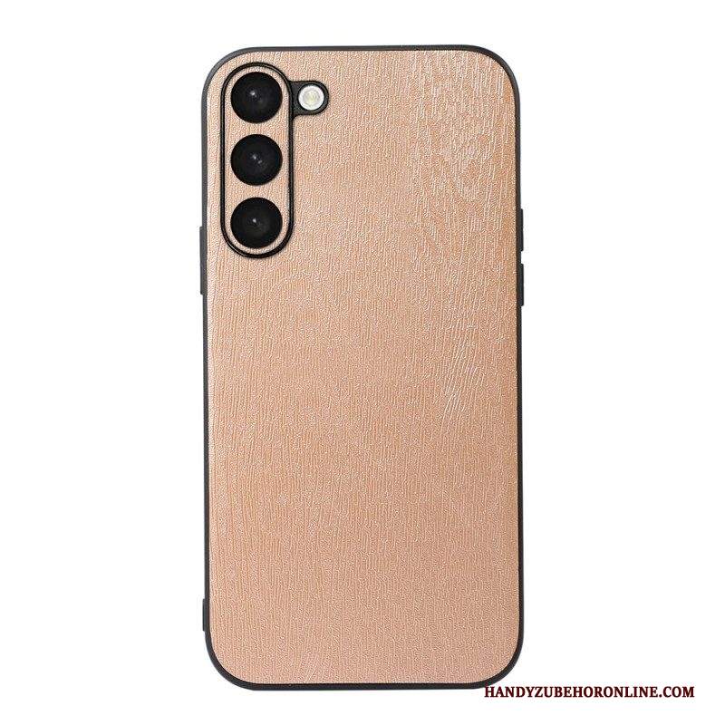 Cover Samsung Galaxy S23 Plus 5G Stile Pelle Effetto Legno