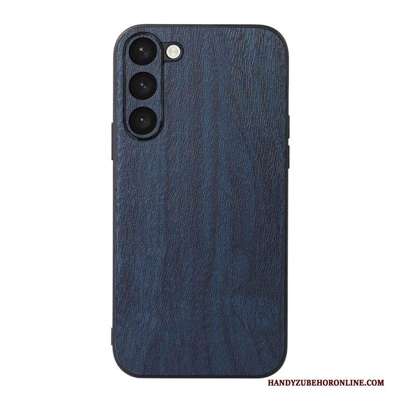 Cover Samsung Galaxy S23 Plus 5G Stile Pelle Effetto Legno