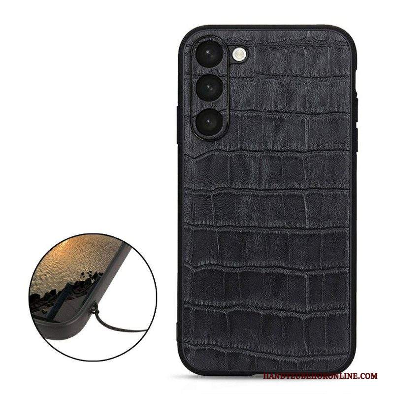 Cover Samsung Galaxy S23 Plus 5G Vera Pelle Stile Coccodrillo