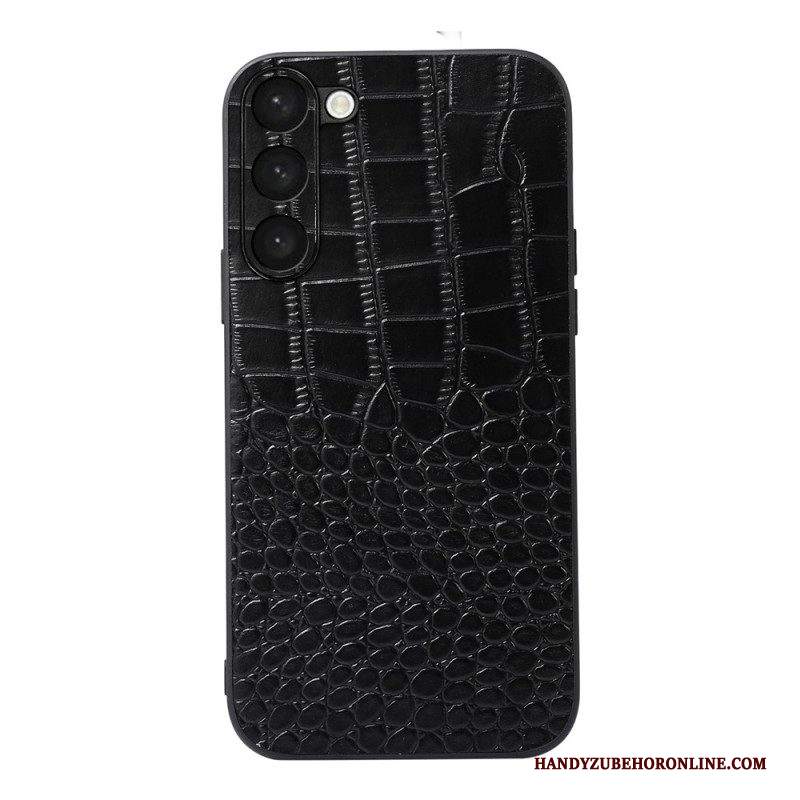 Cover Samsung Galaxy S23 Plus 5G Vera Pelle Stile Coccodrillo