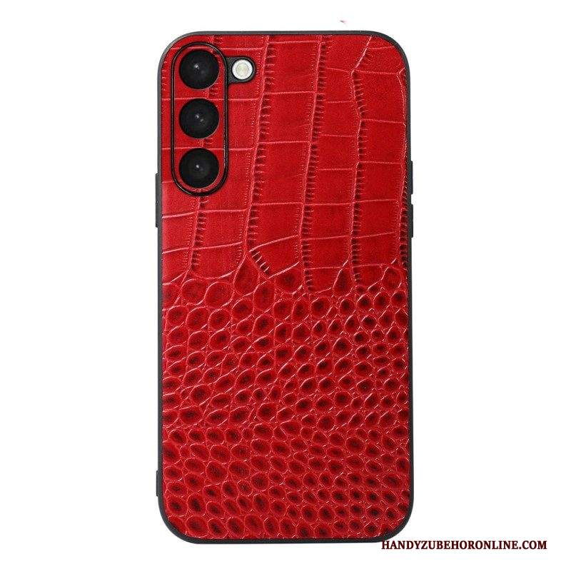 Cover Samsung Galaxy S23 Plus 5G Vera Pelle Stile Coccodrillo