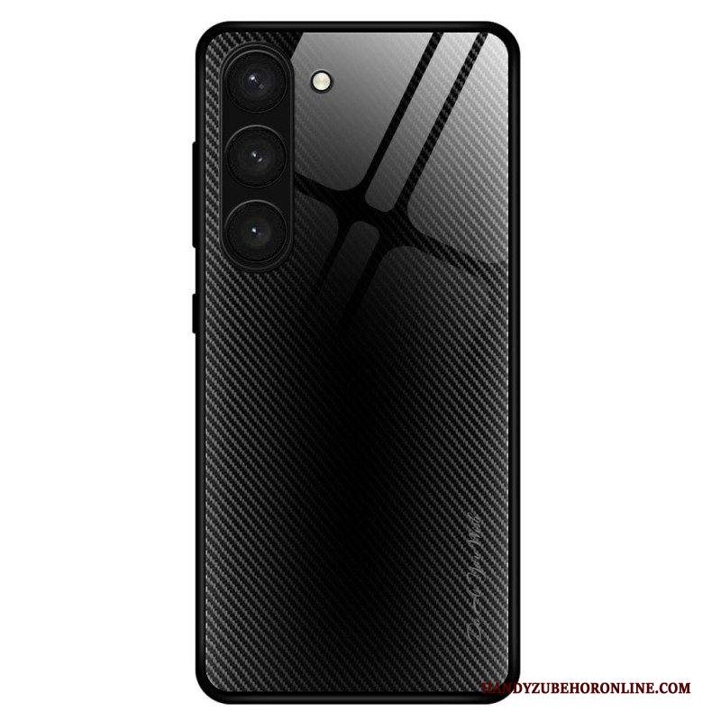 Cover Samsung Galaxy S23 Plus 5G Vetro Temperato In Fibra Di Carbonio