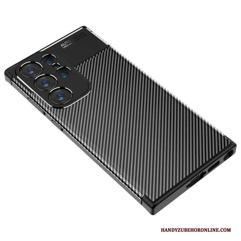 Cover Samsung Galaxy S23 Ultra 5G Fibra Di Carbonio Flessibile