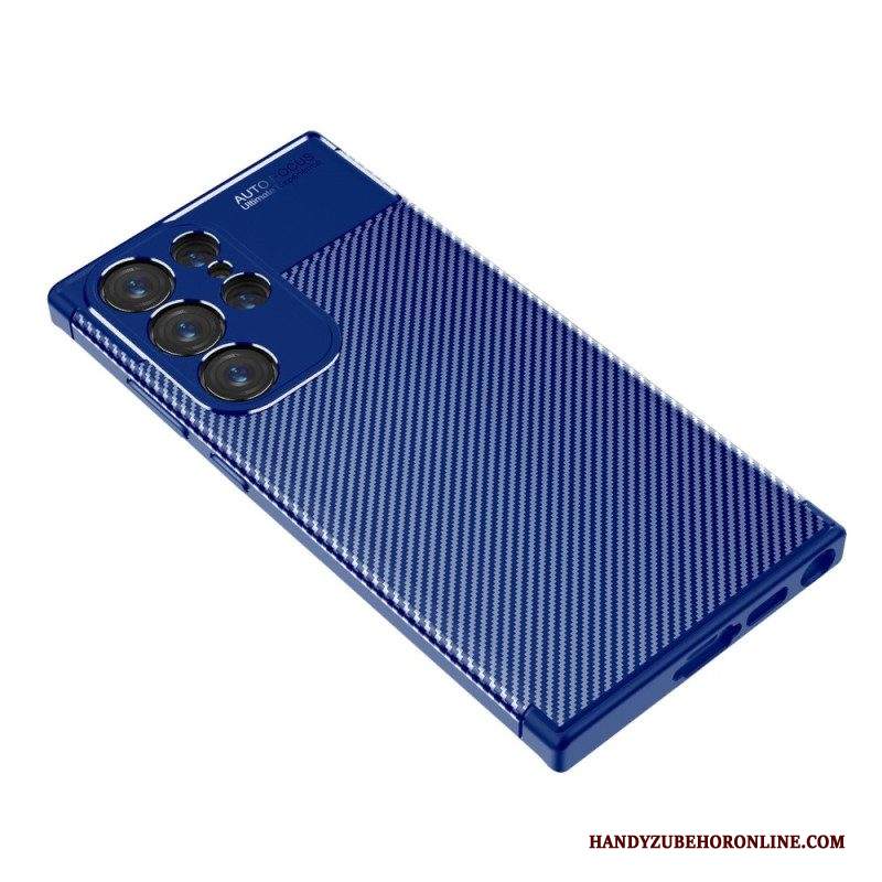 Cover Samsung Galaxy S23 Ultra 5G Fibra Di Carbonio Flessibile