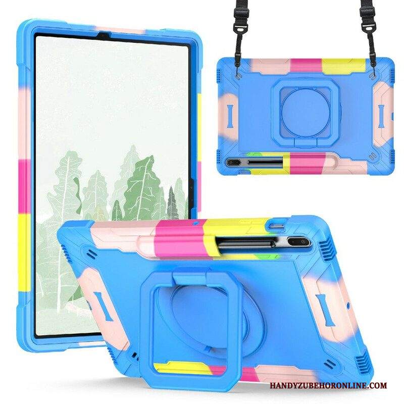 Cover Samsung Galaxy Tab S8 Plus / Tab S7 Plus Colore Supporto E Tracolla