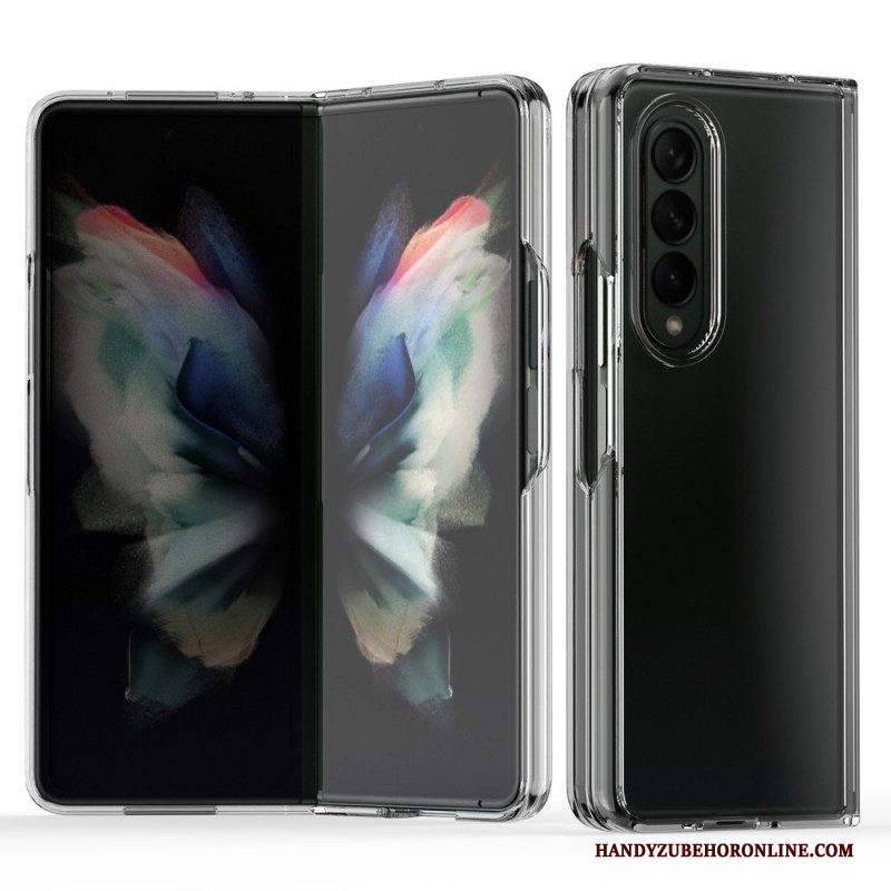 Cover Samsung Galaxy Z Fold 3 5G Bordi Colorati Trasparenti