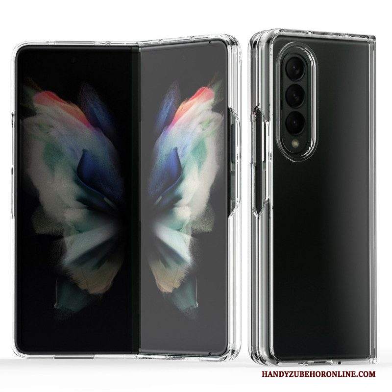 Cover Samsung Galaxy Z Fold 3 5G Bordi Colorati Trasparenti