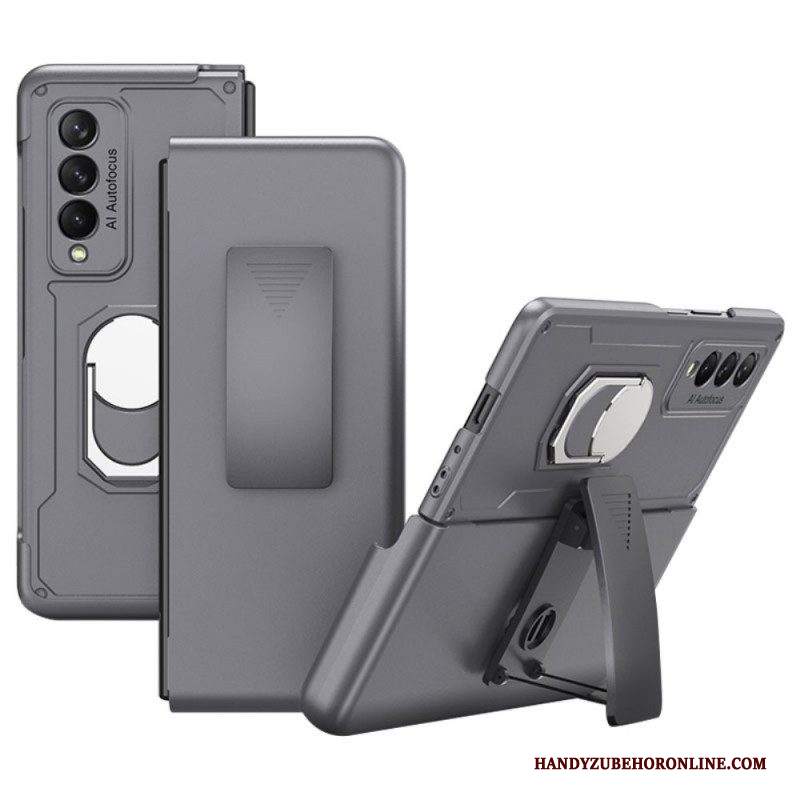 Cover Samsung Galaxy Z Fold 3 5G Con Anello E Supporto Gkk