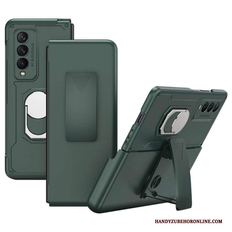 Cover Samsung Galaxy Z Fold 3 5G Con Anello E Supporto Gkk