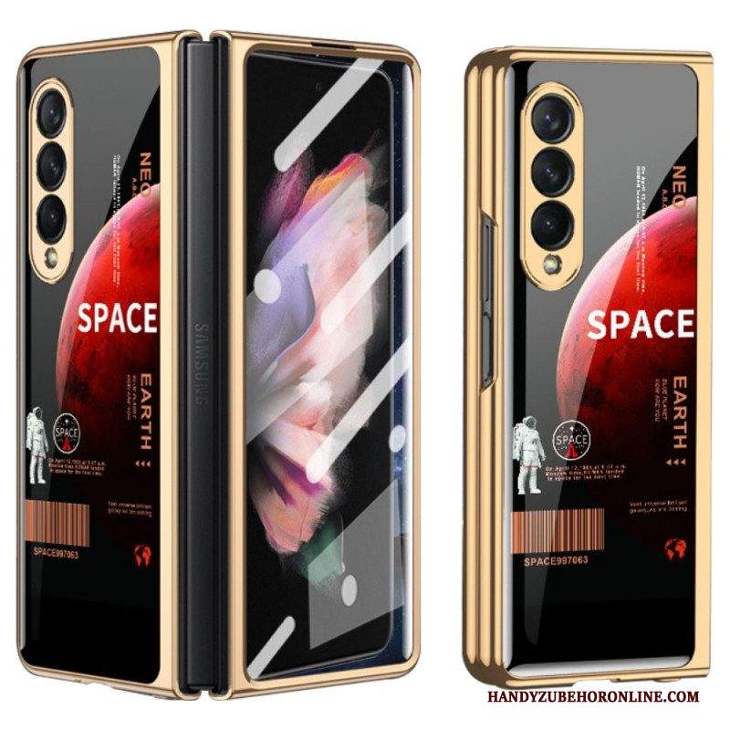 Cover Samsung Galaxy Z Fold 3 5G Con Protezione Dello Schermo Spaziale