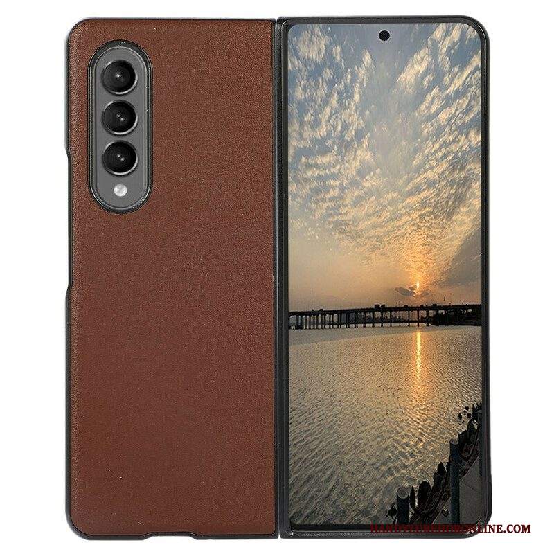 Cover Samsung Galaxy Z Fold 3 5G Design In Vera Pelle