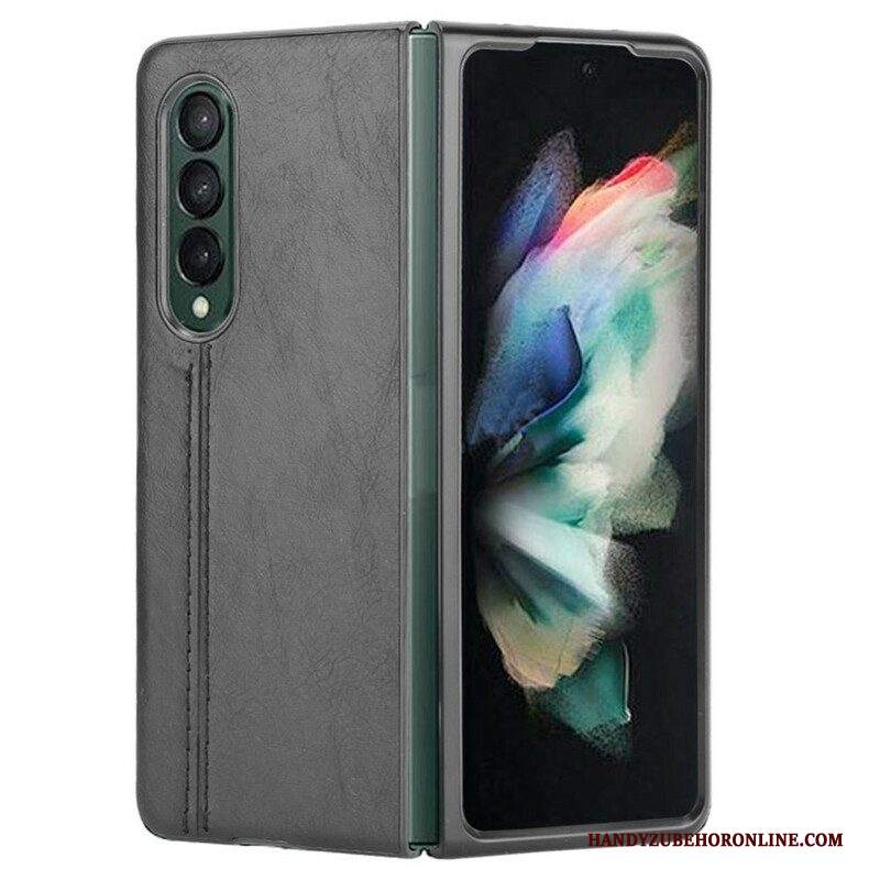 Cover Samsung Galaxy Z Fold 3 5G Effetto Pelle Couture