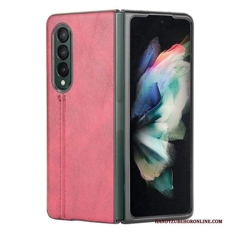 Cover Samsung Galaxy Z Fold 3 5G Effetto Pelle Couture