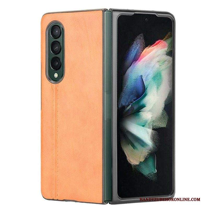 Cover Samsung Galaxy Z Fold 3 5G Effetto Pelle Couture