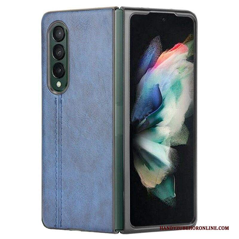 Cover Samsung Galaxy Z Fold 3 5G Effetto Pelle Couture