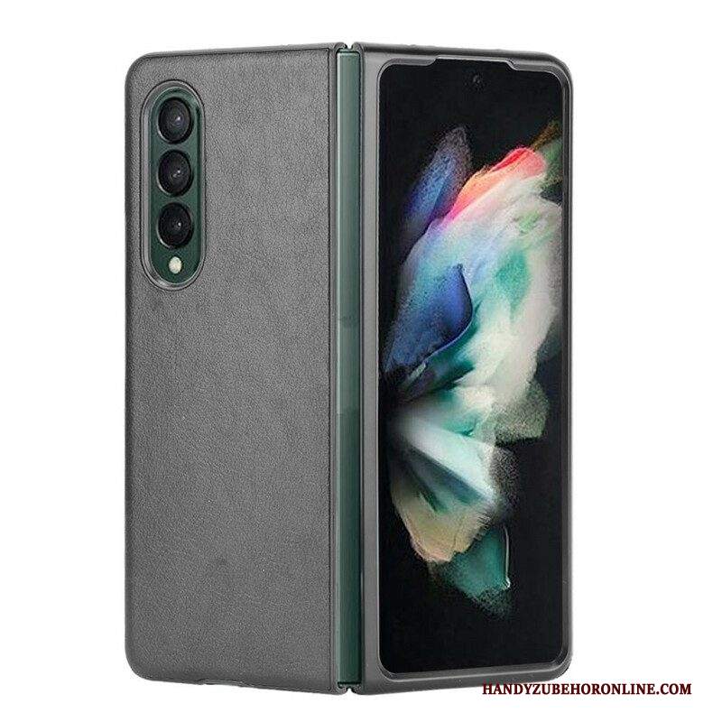 Cover Samsung Galaxy Z Fold 3 5G Effetto Pelle Litchi