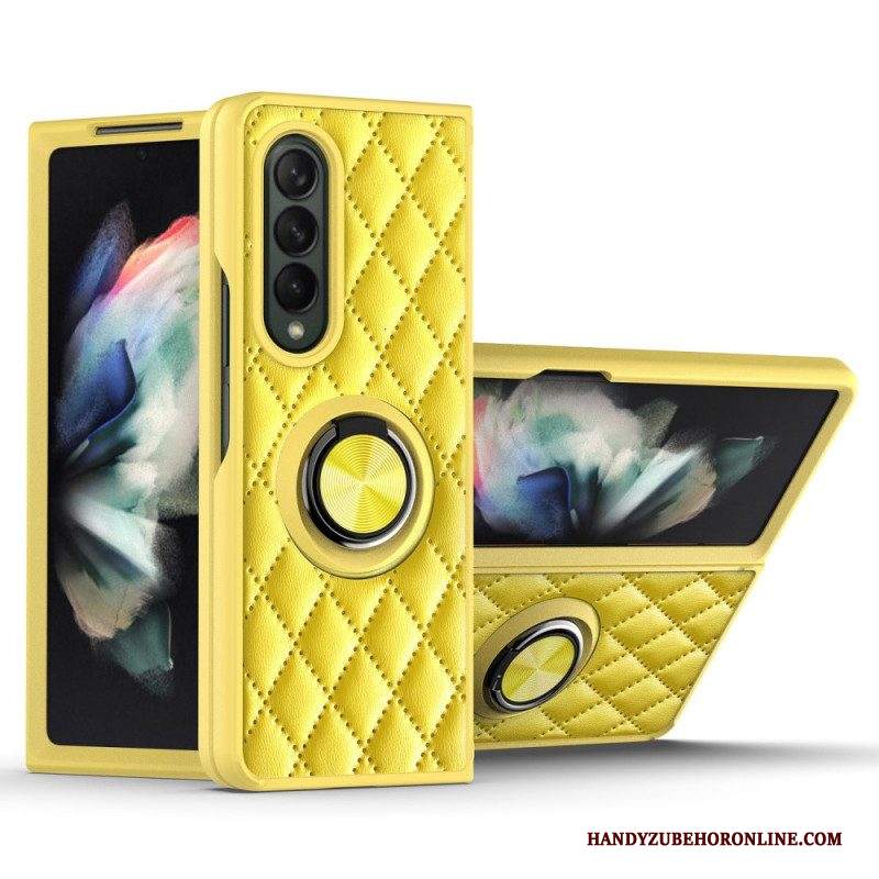 Cover Samsung Galaxy Z Fold 3 5G Imbottito Con Ring-support