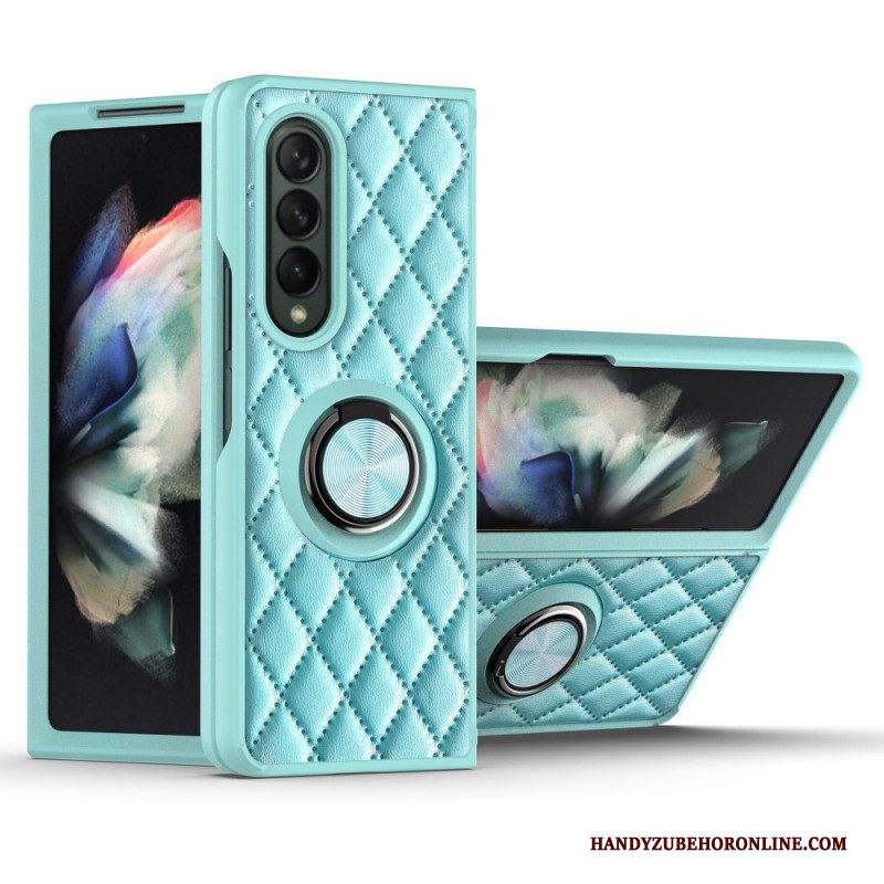 Cover Samsung Galaxy Z Fold 3 5G Imbottito Con Ring-support