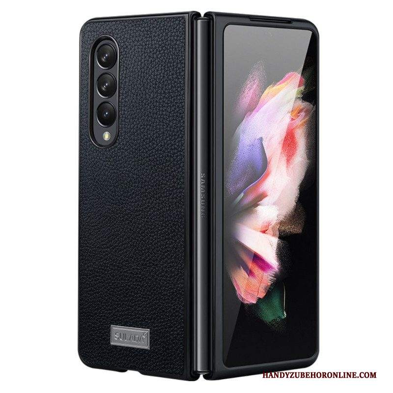 Cover Samsung Galaxy Z Fold 3 5G Litchi Pelle Stile Sulada