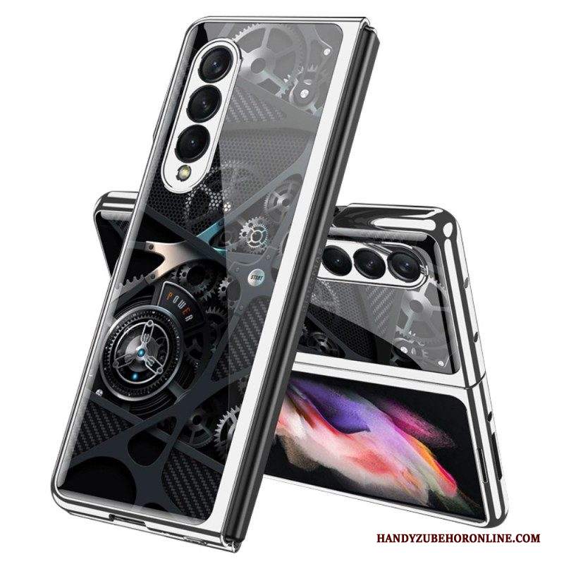 Cover Samsung Galaxy Z Fold 3 5G Meccanismo In Vetro Temperato Gkk