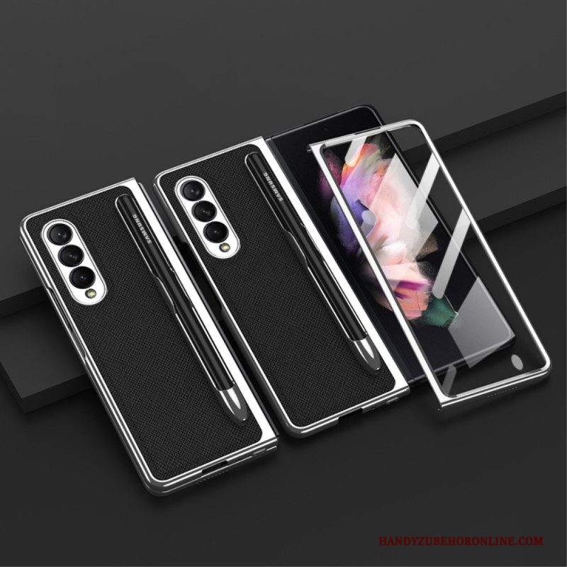 Cover Samsung Galaxy Z Fold 3 5G Proteggi Schermo Gkk E Supporto Per Stilo