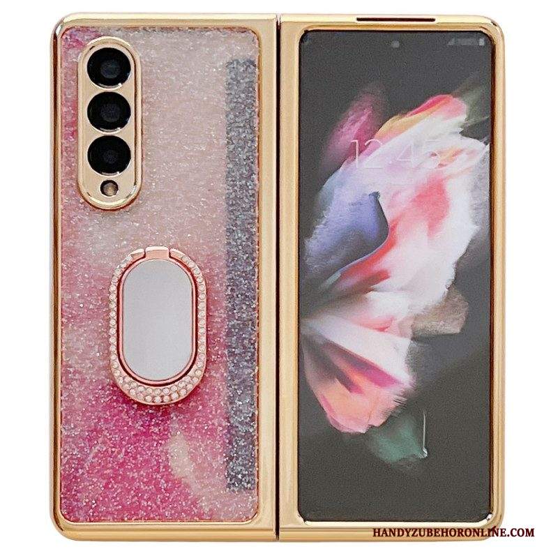 Cover Samsung Galaxy Z Fold 3 5G Protezione Dello Schermo E Supporto Per Anello