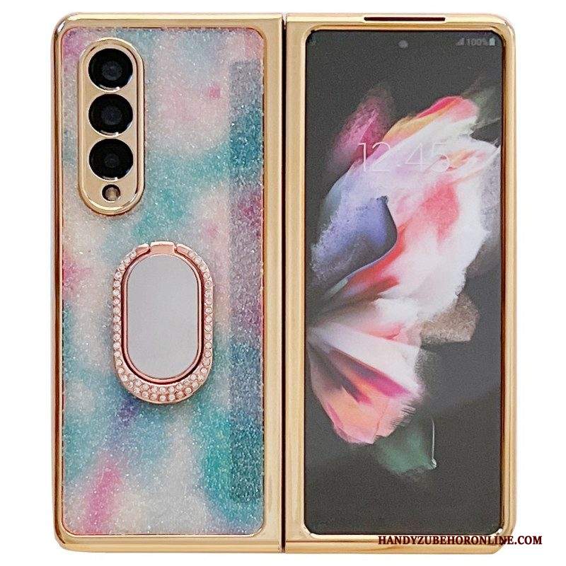 Cover Samsung Galaxy Z Fold 3 5G Protezione Dello Schermo E Supporto Per Anello