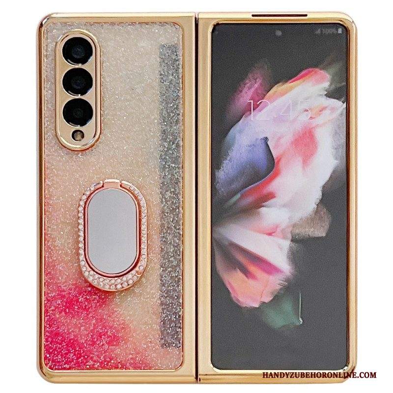 Cover Samsung Galaxy Z Fold 3 5G Protezione Dello Schermo E Supporto Per Anello