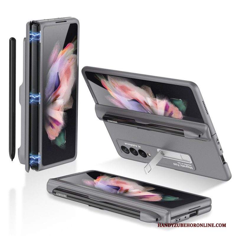 Cover Samsung Galaxy Z Fold 3 5G Supporto In Plastica E Porta Stilo Gkk