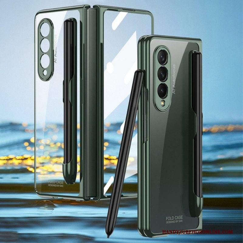 Cover Samsung Galaxy Z Fold 3 5G Trasparente Con Supporto Per Stilo Gkk