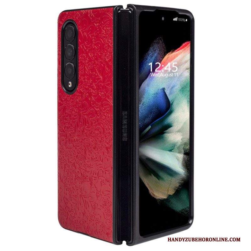 Cover Samsung Galaxy Z Fold 4 Arabesco In Rilievo