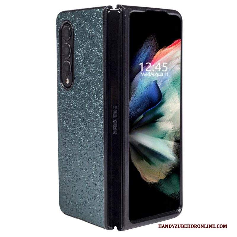 Cover Samsung Galaxy Z Fold 4 Arabesco In Rilievo