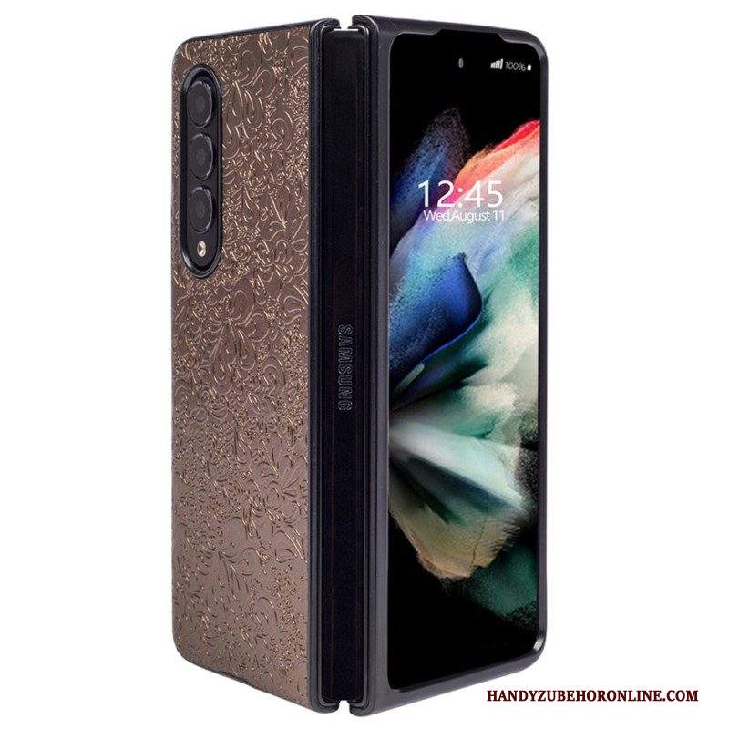 Cover Samsung Galaxy Z Fold 4 Arabesco In Rilievo