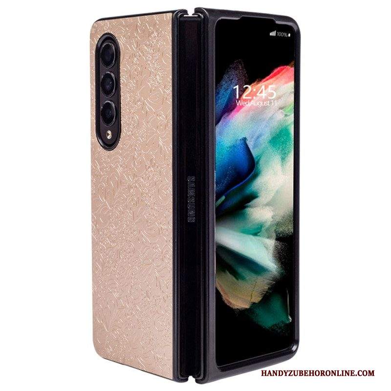 Cover Samsung Galaxy Z Fold 4 Arabesco In Rilievo