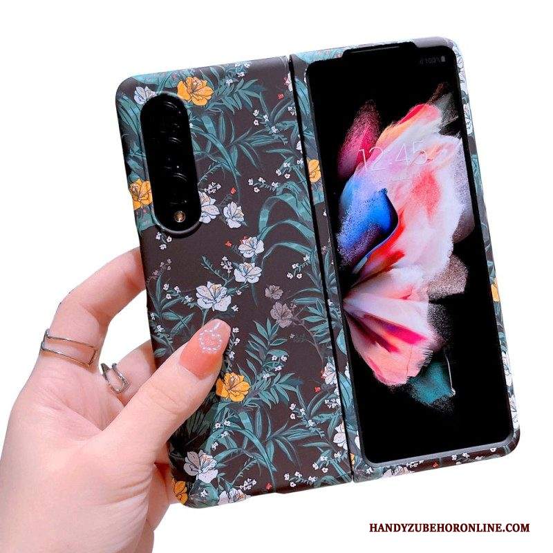 Cover Samsung Galaxy Z Fold 4 Carta Da Parati Con Fiori