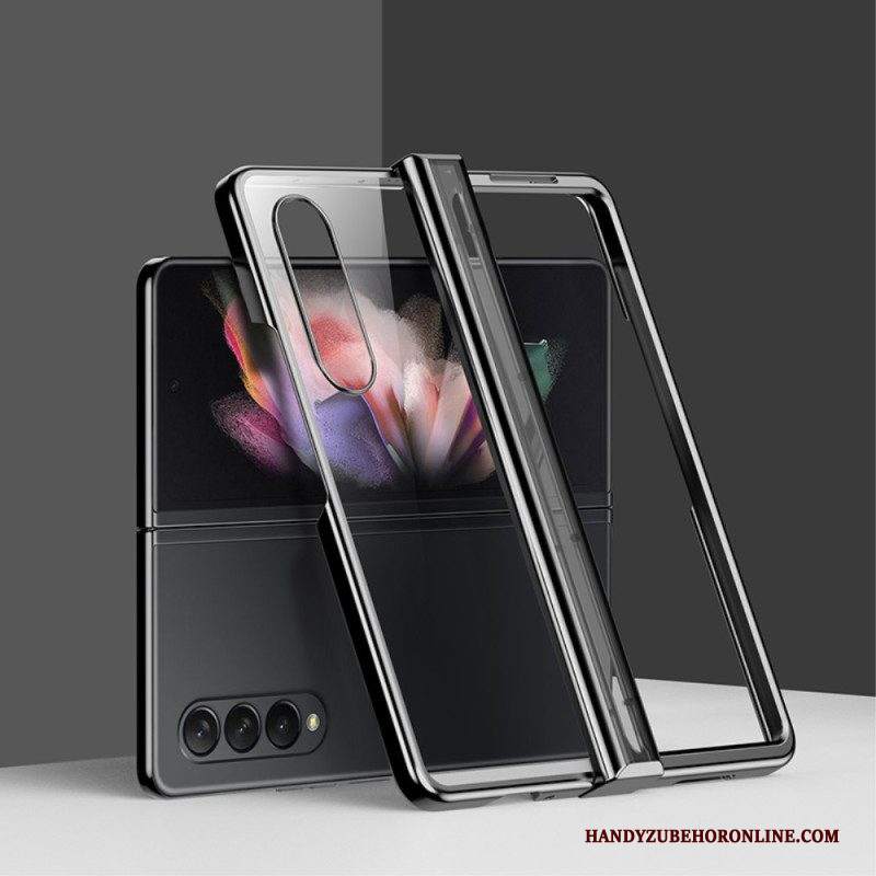 Cover Samsung Galaxy Z Fold 4 Cerniera Metallica Trasparente