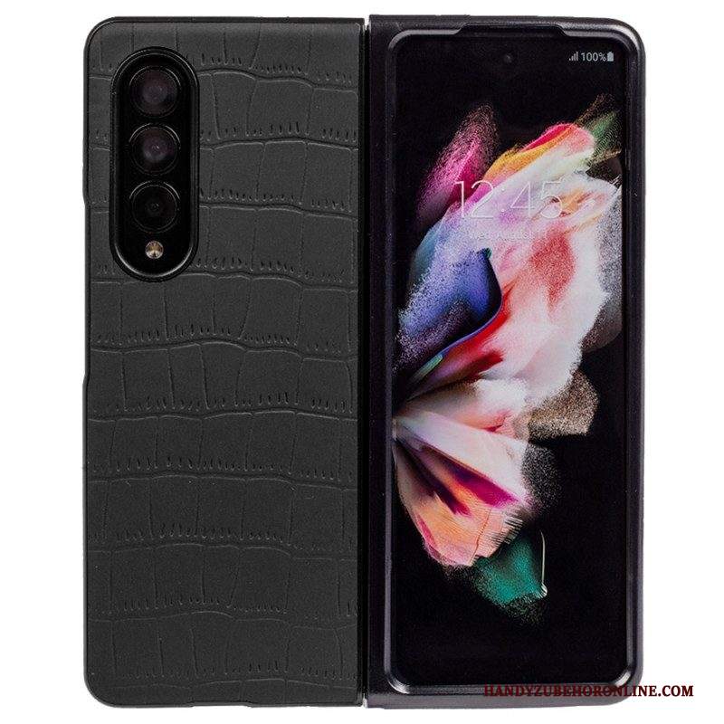 Cover Samsung Galaxy Z Fold 4 Coccodrillo Goffrato