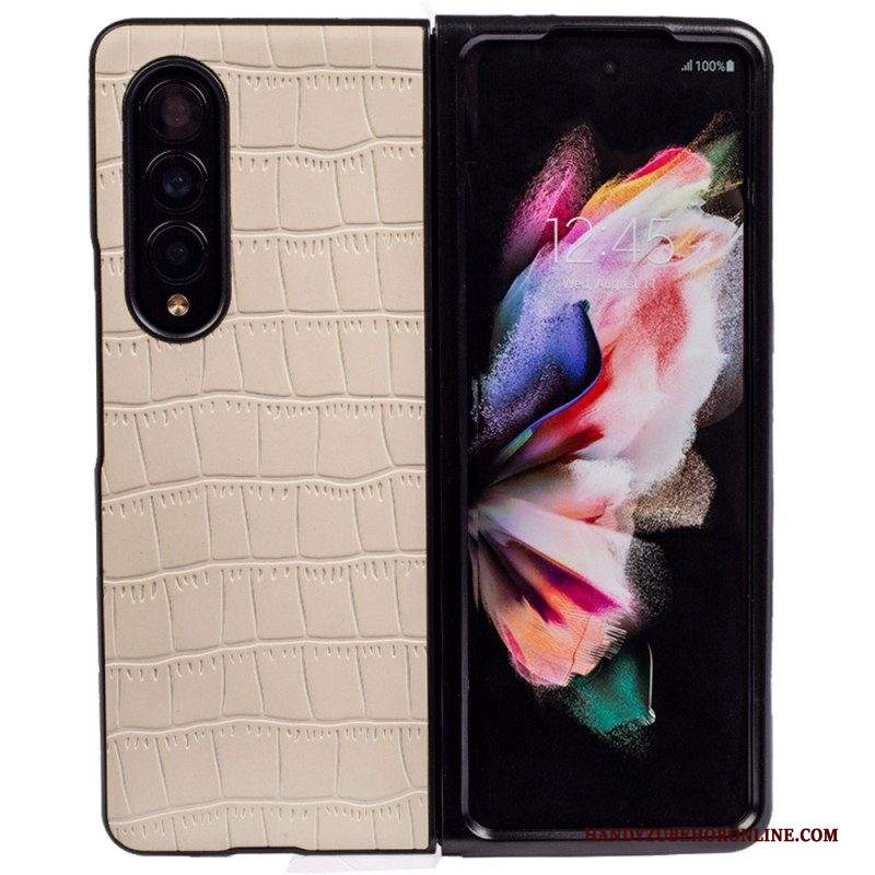 Cover Samsung Galaxy Z Fold 4 Coccodrillo Goffrato