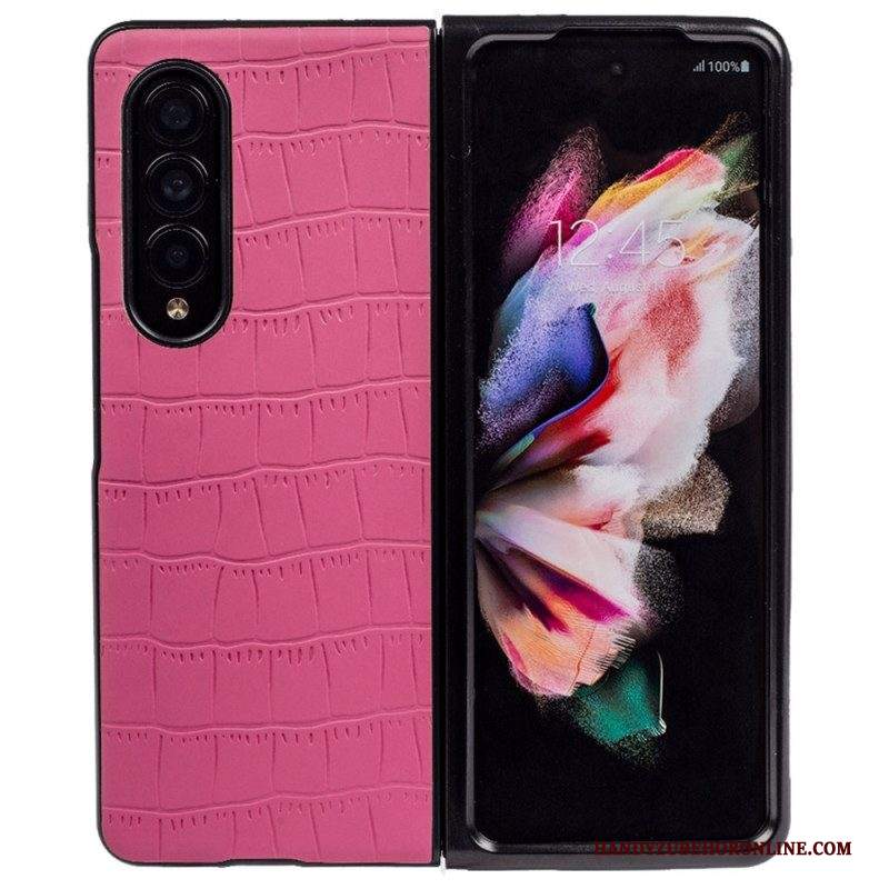 Cover Samsung Galaxy Z Fold 4 Coccodrillo Goffrato