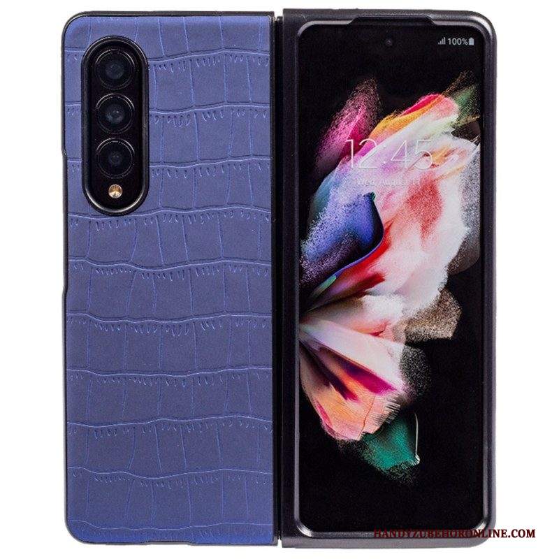 Cover Samsung Galaxy Z Fold 4 Coccodrillo Goffrato