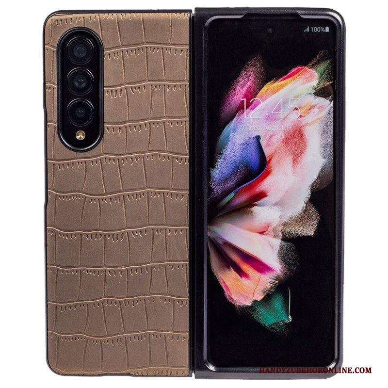 Cover Samsung Galaxy Z Fold 4 Coccodrillo Goffrato