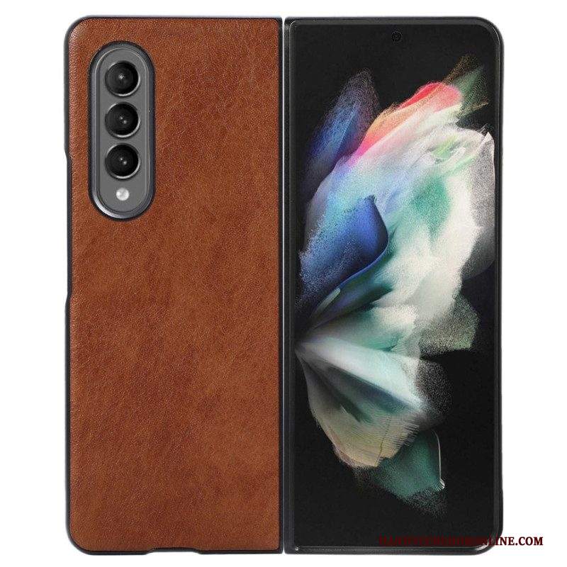 Cover Samsung Galaxy Z Fold 4 Ecopelle Bicolore Testurizzata