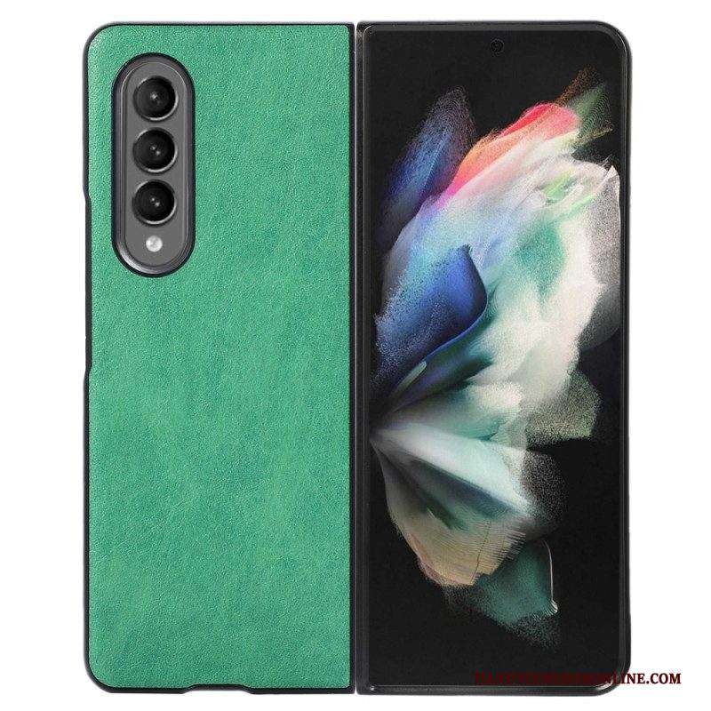 Cover Samsung Galaxy Z Fold 4 Ecopelle Bicolore Testurizzata