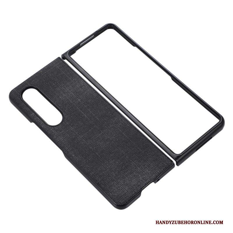 Cover Samsung Galaxy Z Fold 4 Ecopelle Intrecciata