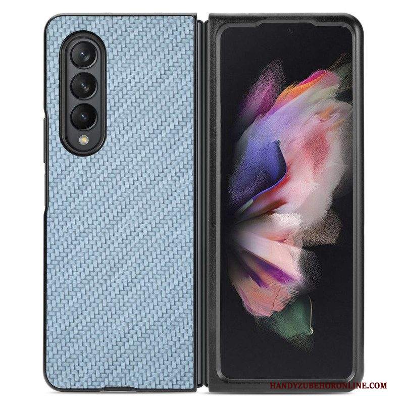 Cover Samsung Galaxy Z Fold 4 Fibra Di Carbonio Effetto Intrecciato